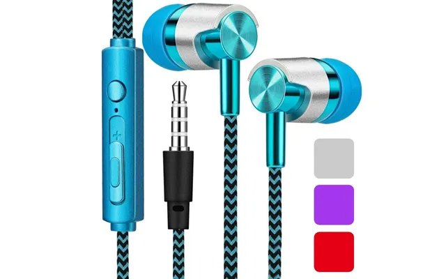 9d Hifi Heavy Bass Metal Wired Earphones Digital 3.5mm Aux With Mic In-ear Earbuds Sport Music Headset For Samsung Xiaom