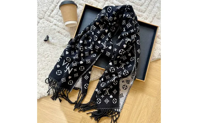 Aaa Top High-end Luxusmarke Damenschal Neue Einfache Mode Klassischer Schwarz-weiß-klee-stern Geschenk Herbst Und Winter