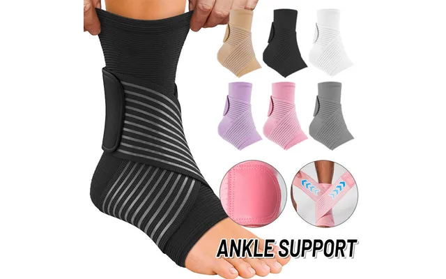 Adjustable Breathable Ankle Support Brace For Basketball Football Running - Nylon & Spandex Compression Sleeve Unisex, O
