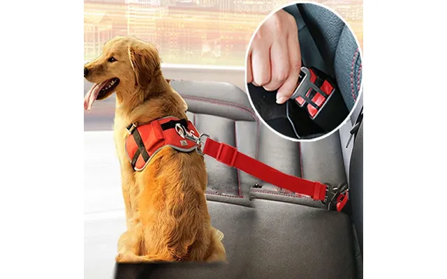 Adjustable Dogs Accessoires Pet Cat Dog Car Seat Belt Pet Seat Vehicle Dog Harness Lead Clip Safety Lever Traction Dog C