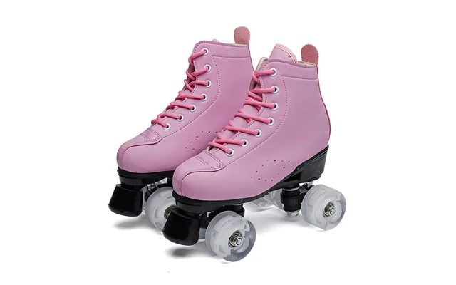 Adult Double-row Skates Children's Four-wheel Skates Adult Men's And Women's Roller Skates Flash