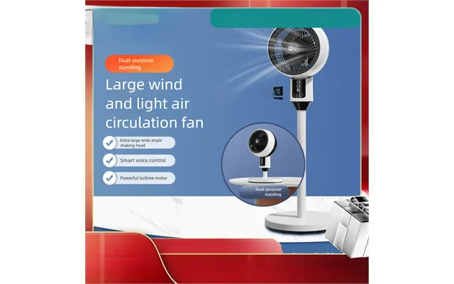 Air Circulator Fan - Voice Control & Remote Ultra Quiet Standing Desk Fan For Home 3d Oscillation 12-speed Adjustable Fl
