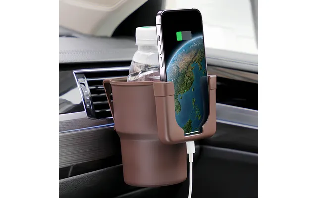 Air Vent Cup Multi-functional Drink Organizer Car Phone Holder Storage Box Trash Can Accessories