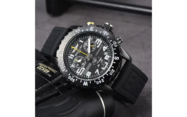 Alle Funktionen 3atm Wasserdicht Quarz Herrenuhr Mode Armbanduhr Bunte Uhren Für Männer Kalender Chronograph Männlich