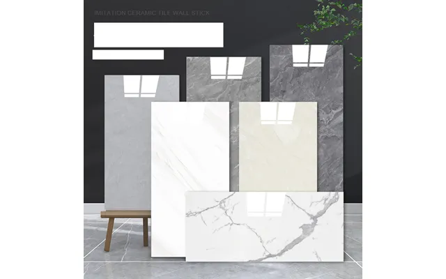 Aluminum Plastic Board Tile Stickers Wall Stickers Renovation Waterproof Moisture-proof Imitation Marble Wall Wallpaper 