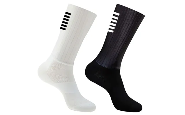 Anti Slip Silicone Summer Aero Socks Whiteline Cycling Socks Men Bicycle Sport Running Bike Socks Calcetines