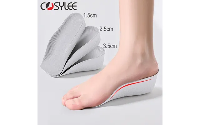 Arch Height Increase Insoles Half Orthopedic Breathable Memory Foam 7 Points Lifts Shoe Pads Flat Feet Support