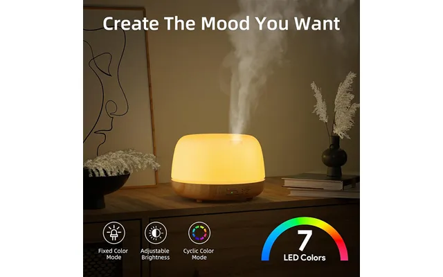 Aroma Diffuser Mini Wood Grain Humidifier Bedroom 300ml Aromatherapy Machine Essential Oil Diffuser Small Aromatherapy M
