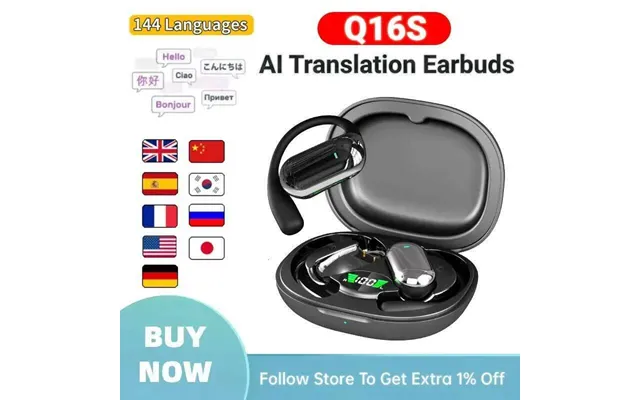 Auriculares Ai Ai Traductor De Voz En Tiempo Real 144 Idiomas Traducción Instantáne