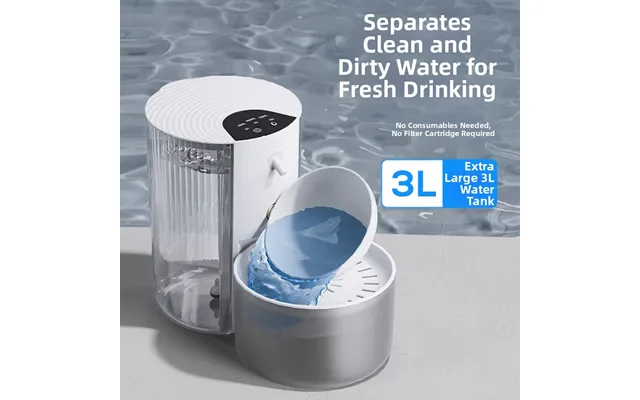 Automatic Daily Pet Water Feeder Non Electric Smart Water Fountain For Cats Tilted Type