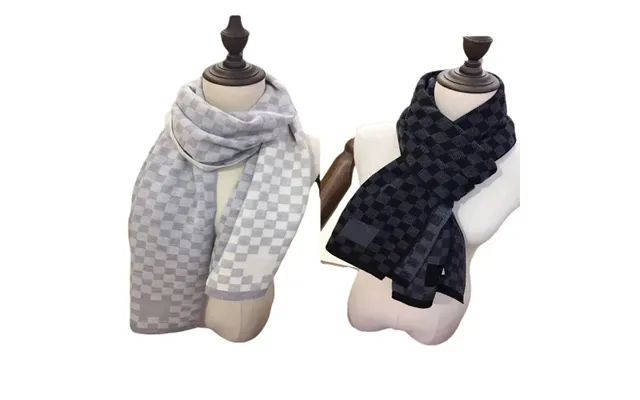 Autumn Winter High-end Warm Birthday Gift Thickened Classic Men's Wool Knitted Versatile Scarf