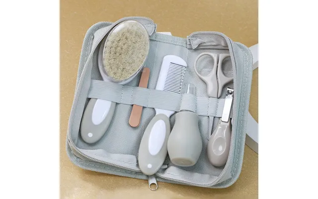 Baby Care Kit Six-piece Baby Nasal Inhaler Nail Clipper Brush File Comb Scissors Set Daily Cleaning And Care Accessories