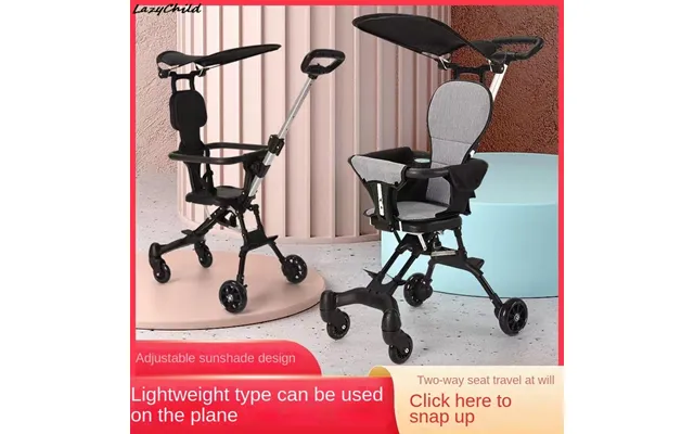 Baby Walker Plastic Lightweight Foldable High Landscape For Taking Baby Out Two-way Skate