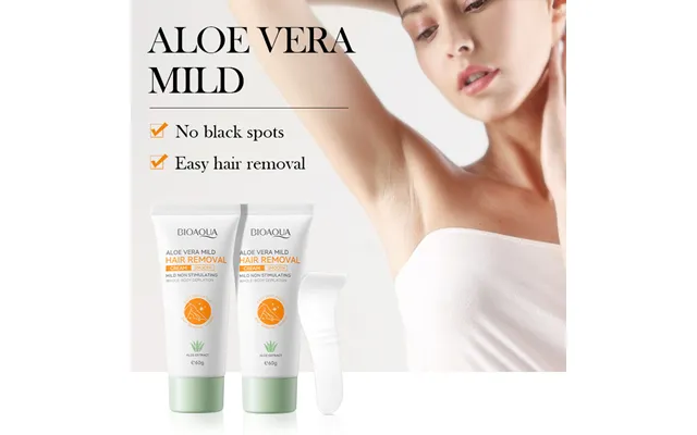 Bioaoua Aloe Vera Mild Non Irritating Hair Removal Cream Skincare Products