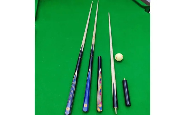 Blue Club Small Head Premium White Wax Mystery - Same Professional Chinese Style Flower Nine Ball Split Snooker Black
