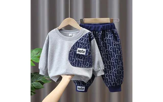 Boys' Autumn Suit Children's Clothes Baby Casual Clothes Boys Handsome Two-piece Suit Trend