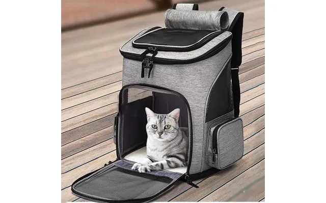 Breathable Pet Cat Carrier Backpack Foldable Pet Carrier Transport Travel Bag Expandable Large Capacity Creative For Cat