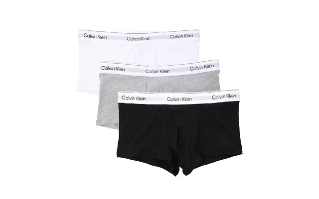 Calvin Klein Men's 3 Pack Cotton Low Rise Briefs With Jacquard Waistband Anti Pinch Buttock Lv00nb4389mp1