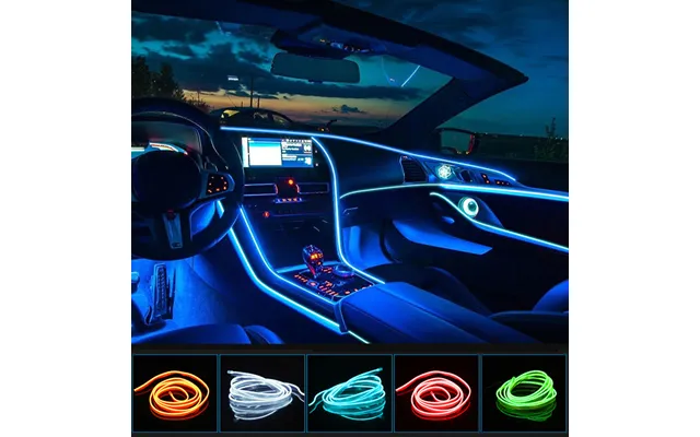 Car Ambient Light Decorative Eye-catching Diy Car Interior Led Wiring Neon Light Strip For Bike