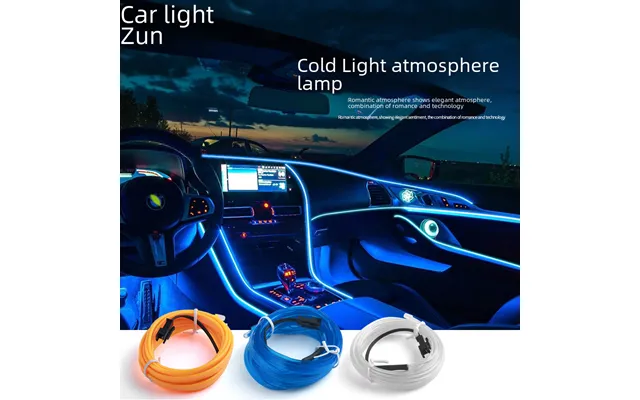 Car Led Atmosphere Light 2m Cold Light Instrument Decorative Light 5m Car Voice-controlled Atmosphere Light Cigarette Li