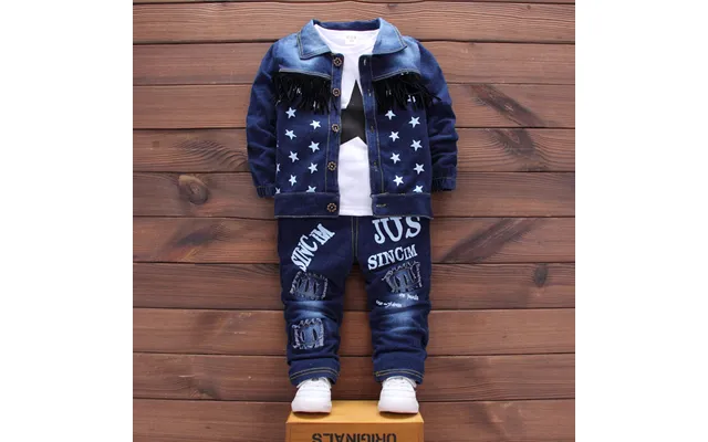 Children's Clothing Boy Cowboy Spring And Fall Three Sets Of Fashionable Boy Baby Autumn Clothing