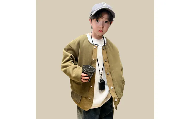 Children's Clothing Boys' Explosive Street Hooligan Handsome Spring And Autumn 2024 New Item Zhongda Children's Autumn