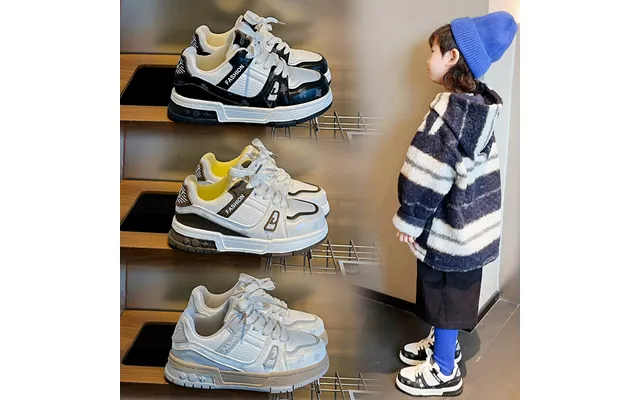 Children's Fashion Board 2024 Autumn Women's Baby Leather Casual Versatile Boys' Velcro Single Shoes