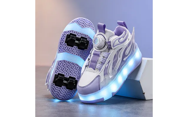 Children's New Style With Double Wheels Led Light Up And Sliding Elementary School Students Walking For Middle-aged