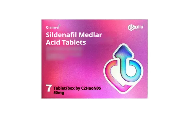 Chinesische Citrat Sildenafil Tabletten 50mg * 7 Tabletten Box Männliche Erektionsstörungen