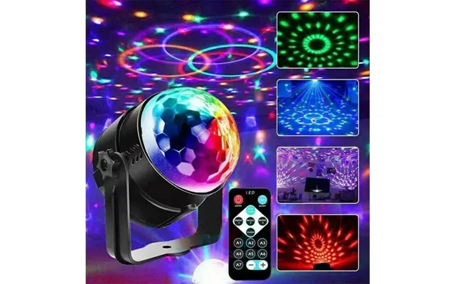 Christmas Lighting Remote Control Led Colorful Magic Ball Lamp Crystal Voice Control Rotating Stage Lamp Live Background