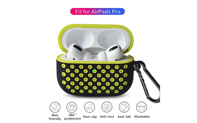 Cover For Airpod Pro Case Shock-proof Honeycomb Double Layer Silicone Protective Hook With Case For Airpods Pro