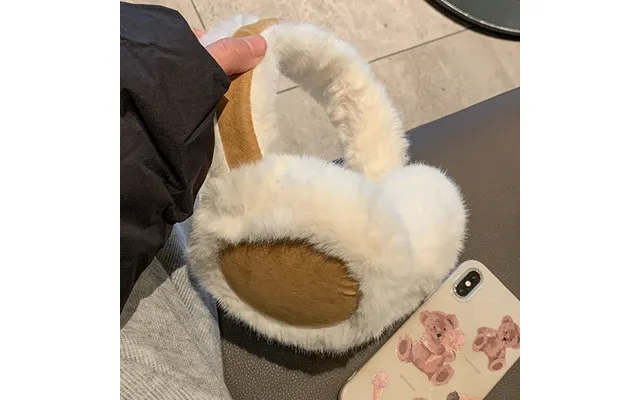 Cozy Fleece Ear Muffs For Women - Winter Warm Brown Knit Ear Warmers, Soft & Stylish Cold-weather Accessory For Outdoor 