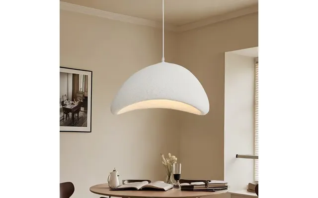 Cream Wabi Sabi Pendant Light - 3 Colour Changing Designer Hanging Lamp With 1