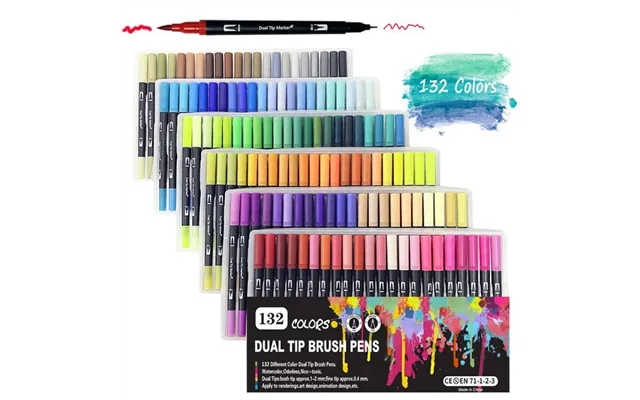 Cross-border 12 24 36 48 60 72 100 120 132 Color Double-headed Watercolor Marker Cartoon Art