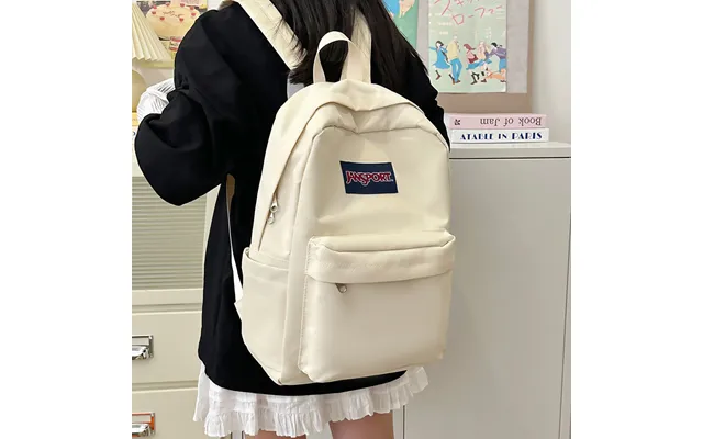 Cross-border Middle School And College Student Backpack - Solid Color