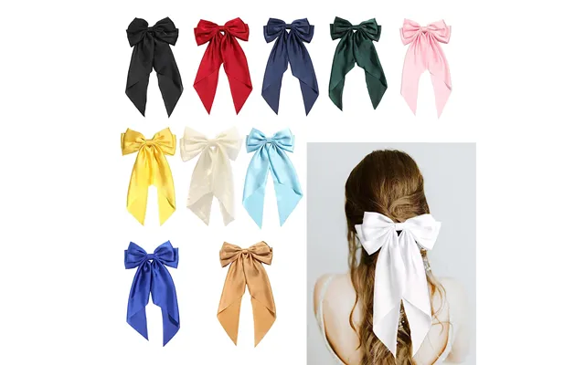 Cross-border Satin Ribbon Butterfly Hair Accessories Simple Temperament Female Butterfly Hairpin Back Of The Head Spring