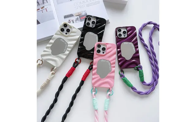 Crossbody Lanyard Phone Case For Iphone 16 15 14 13 12 11 Pro 7 8 Plus Xr Xs Max Necklace Wrist Chain Hand Strap Cord
