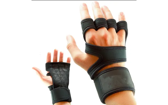 Cycling Gloves Leather Silicone Riding Gloves Fitness Gloves Weightlifting Gloves Half Finger Wristband Gloves