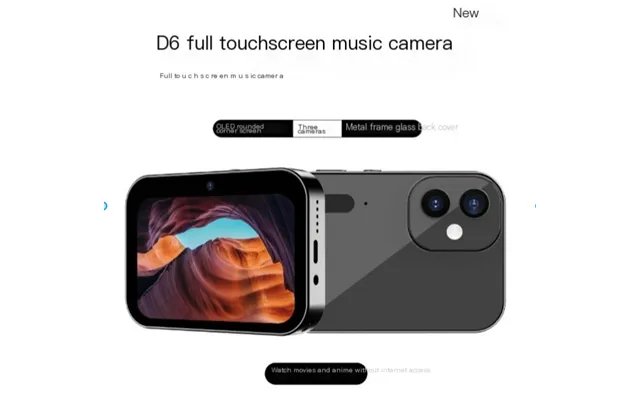 D6 Three Camera Home 64 Megapixel Hd Ccd Digital Music Camera Touchable Card Machine