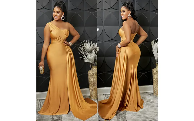 Damenbekleidung Damenmode Einfarbig Sexy Enge One-shoulder-partykleid Kleid Langer Rock Für Frauen