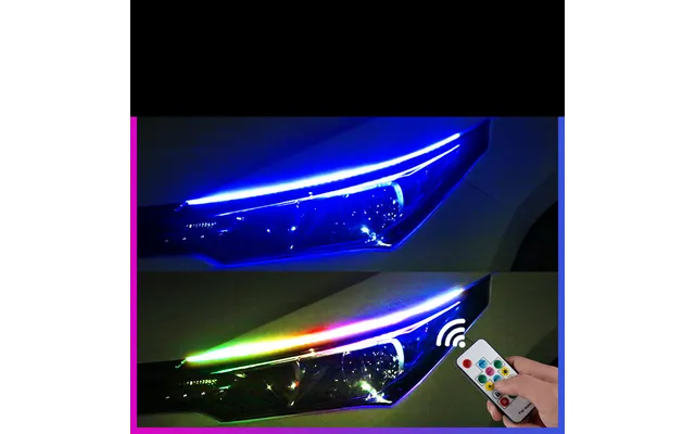 Daytime Running Light Water Turn Light Universal Light Guide Strip Car Modification Decorative Light Strip Led Super Bri