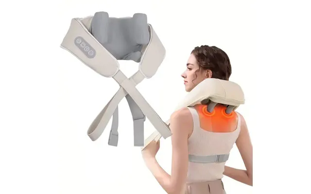 Deep Tissue Shiatsu Back Massager Neck Shoulder Massagers Electric Kneading Squeeze Muscles Massage Home Body Relax