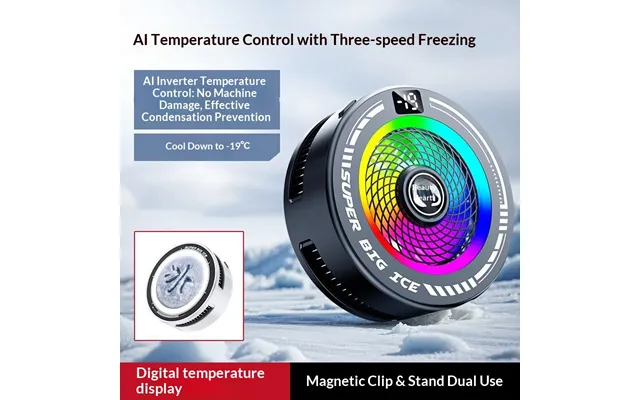 Digitex 2025 Cross-border Fs22 Mobile Phone Live Streaming Dedicated Fast Cooling Intelligent Ai Semiconductor Magnetic 