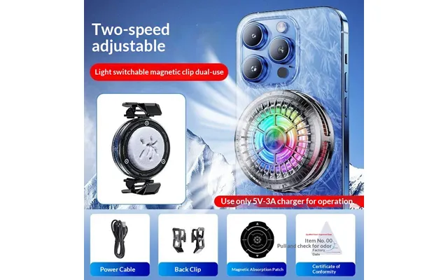 Digitex Phone Cooler Semiconductor Magnetic Cooling Artifact For Gaming Pubg King Of Glory E-sports Live Streaming Unive
