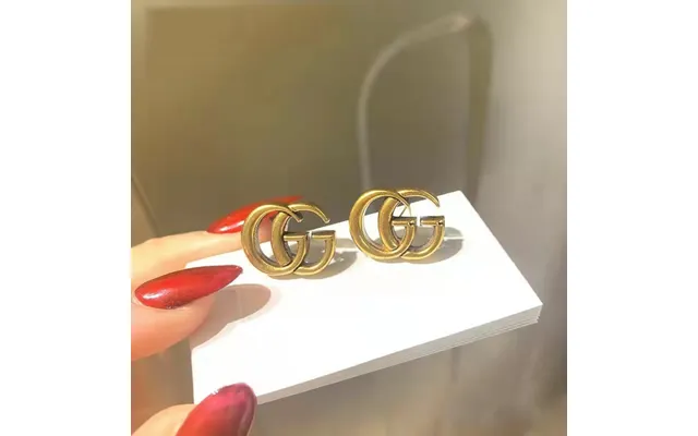 Doppel G Brief Ohrringe Für Frauen Mode Luxus Marke Romantische Mädchen Party Schmuck Zubehör Geschenk