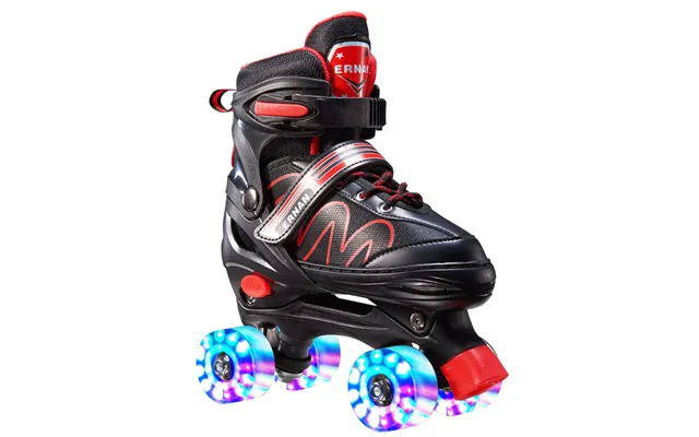 Double Row Roller Skates Four Roller Skates Children Adult Skates Set Pu Flash