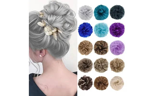 Dutrieux Messy Hairpiece Bun Scrunchie Synthetic Chignon Ponytail Hair Extensions Hairpieces For Women Girls