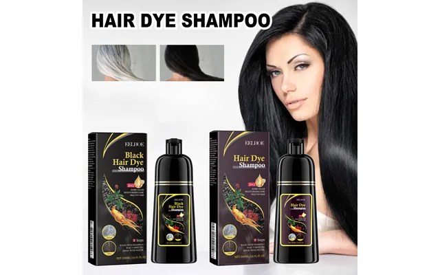 Eelhoe Black Hair Dye Shampoo Hair Color Shampoo For Women & Men Natural Herbal Ingredients Champu Para Canas Pintar El 