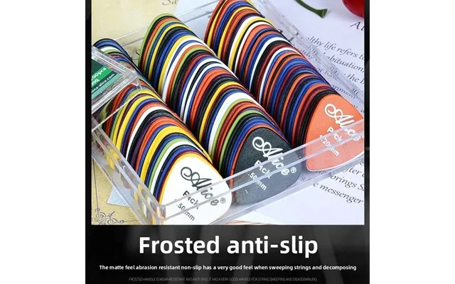Electric Anti-slip Folk Professional Grade Abs Alice Celluloid Matte Acoustic Guitar Picks
