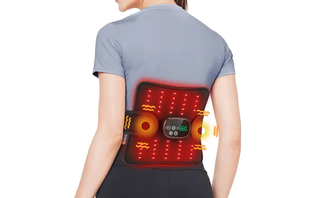 Electric Heating Waist Belt Portable 3 Modes Massage Lumbar Brace Massager Belly Back Support Relieve Muscle Fatigue